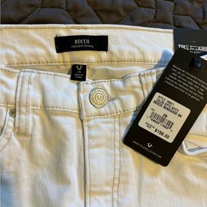 True Religion Women's White Rocco Jeans